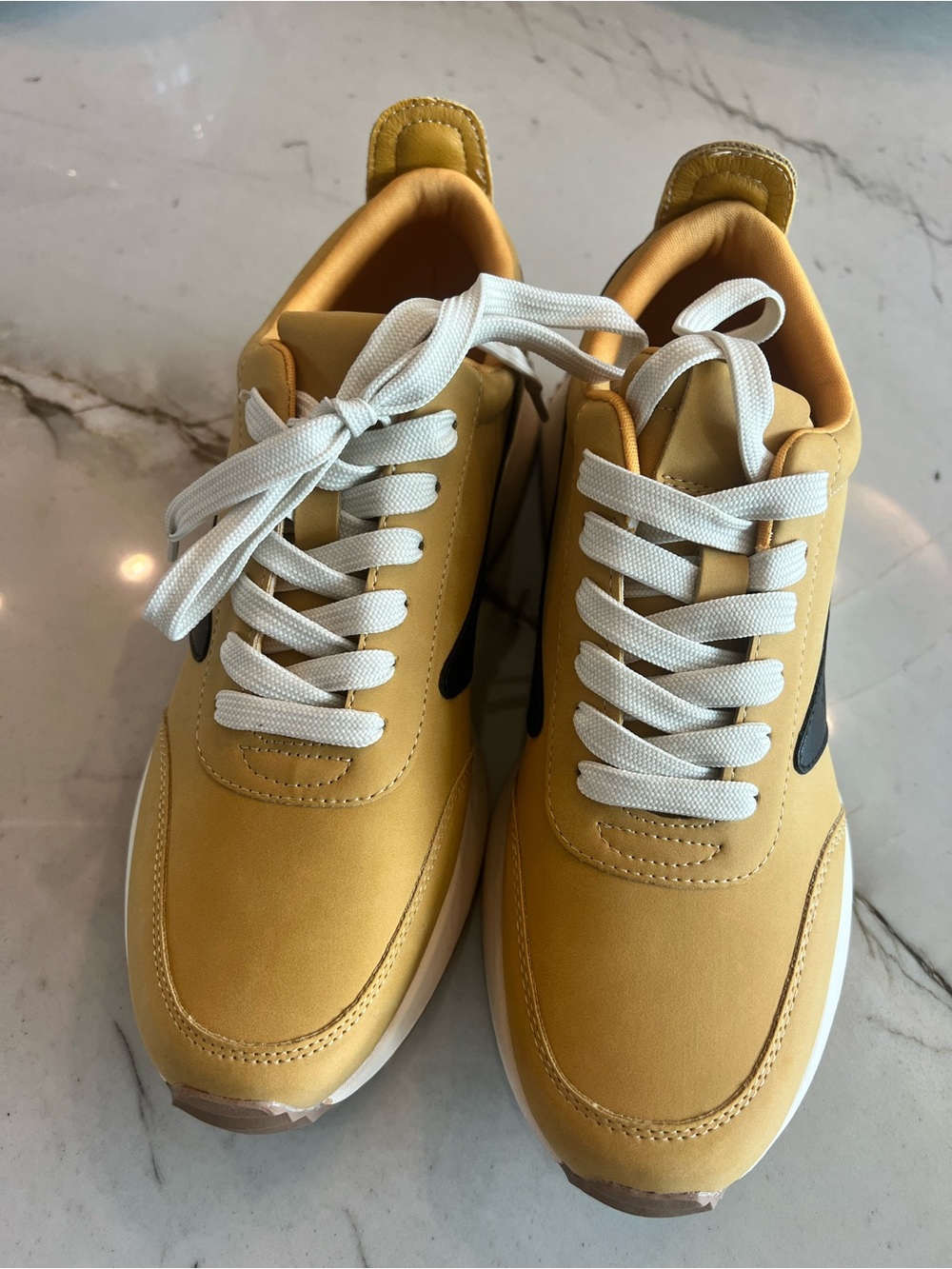DV Casual Yellow Lace-Up Sneakers - Picture 4 of 11